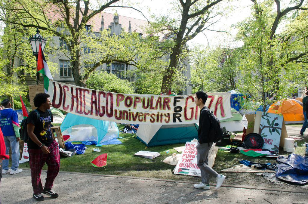 Gaza solidarity encampment at University of Chicago