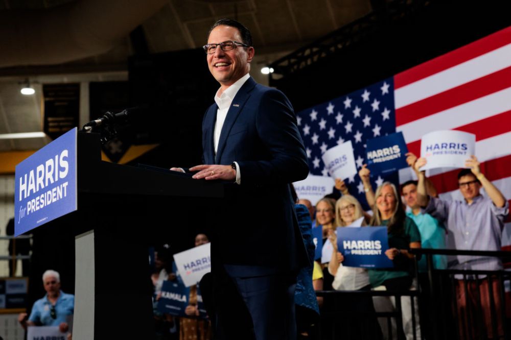 Governors Whitmer And Shapiro Campaign For Kamala Harris