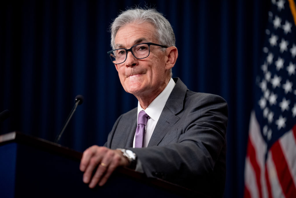 Federal Reserve Chairman Jerome Powell takes a question from a reporter at a news conference at the William McChesney Martin Jr. Federal Reserve Board Building in Washington, D.C., following a Federal Open Market Committee meeting at on July 31, 2024. (Photo by Andrew Harnik/Getty Images)