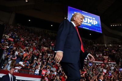 Trump Holds Campaign Rally In Harrisburg, Pennsylvania