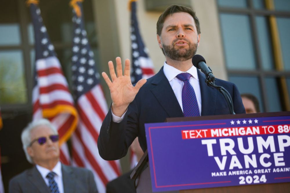 Vice Presidential Candidate JD Vance Speaks In Michigan