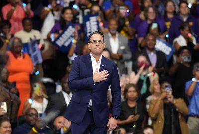 Kamala Harris And Running Mate Tim Walz Make First Appearance Together In Philadelphia