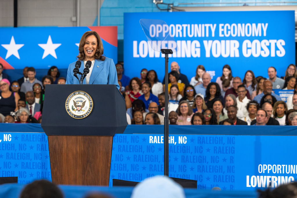 Kamala Harris Campaigns For President In Raleigh, North Carolina