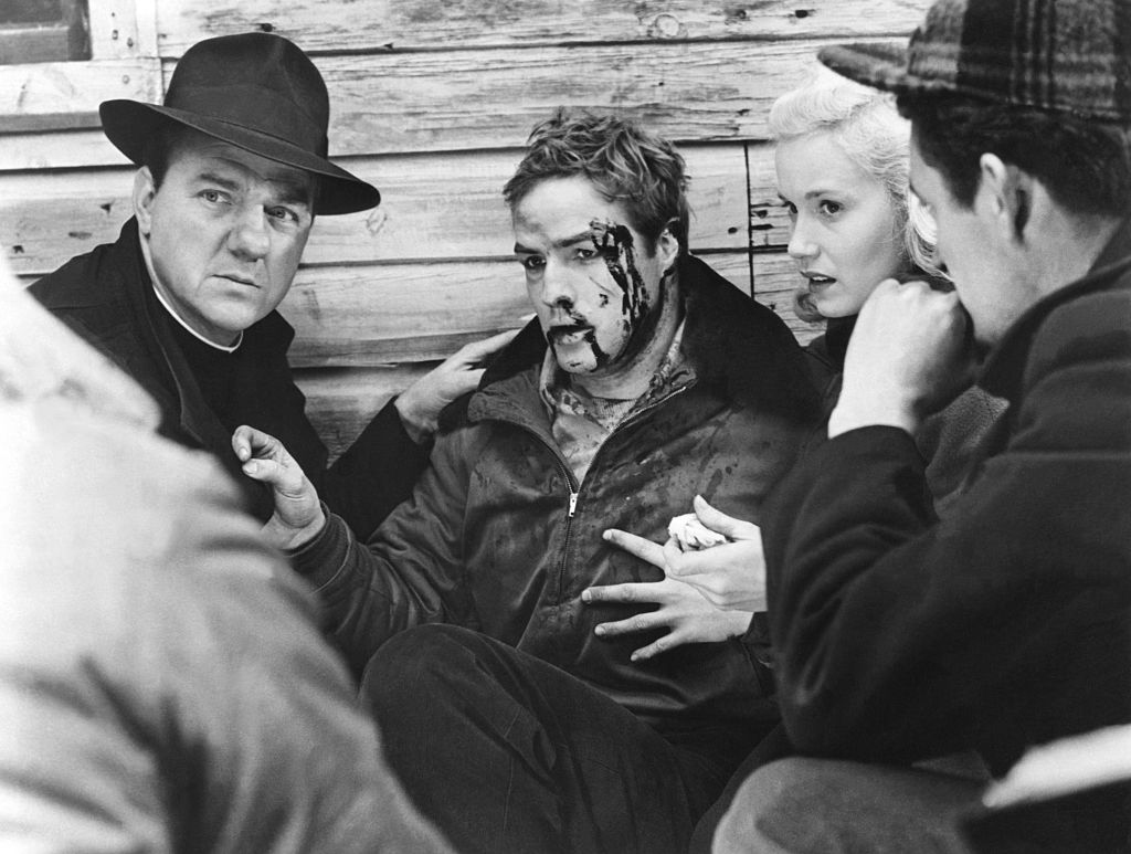 On the set of On the Waterfront