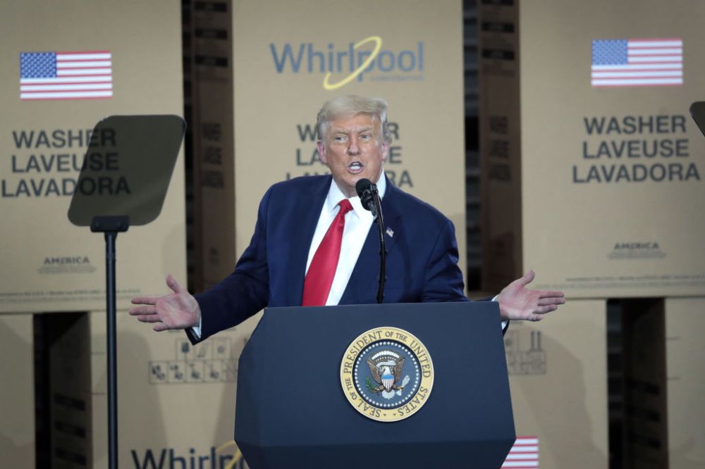 President Trump Speaks At Whirpool Factory In Ohio