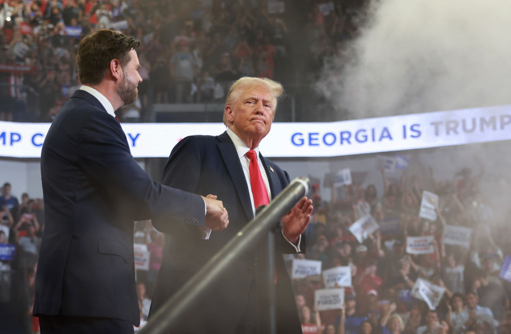 Donald Trump And J.D. Vance Hold Campaign Rally In Atlanta