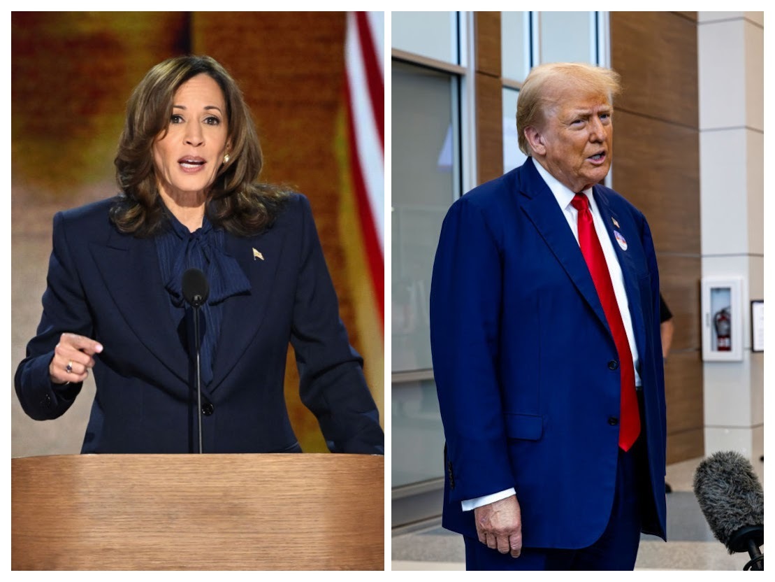 Kamala Harris and Donald Trump (Photos via Getty Images)