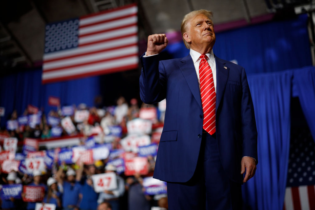 Donald Trump Holds Presidential Campaign Rally In Johnstown, Pennsylvania