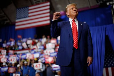 Donald Trump Holds Presidential Campaign Rally In Johnstown, Pennsylvania