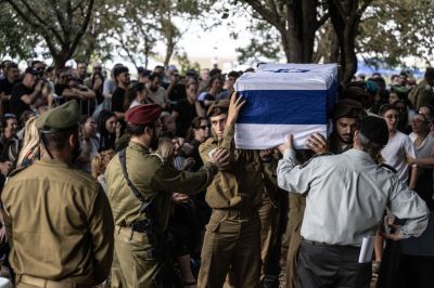 Funeral ceremony of Israeli soldier killed in Hezbollah attack