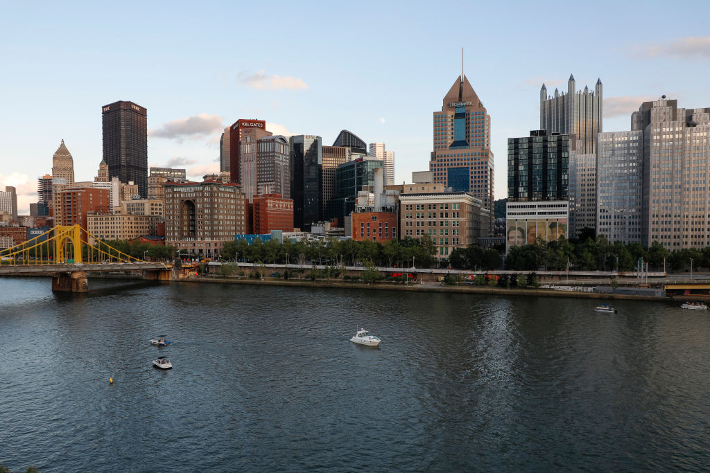 View of the downtown Pittsburgh, Pennsylvania, skyline on July 29, 2023. (Photo by Brandon Sloter/Icon Sportswire via Getty Images)