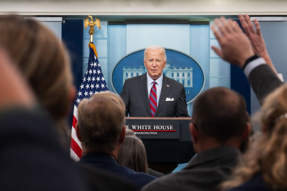 WASHINGTON, DC – OCTOBER 04: President Joe Biden takes question