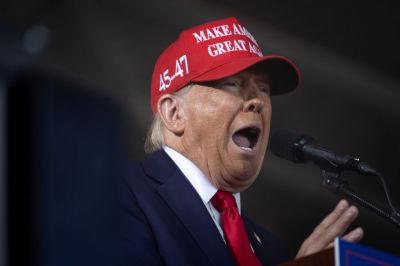 Republican Presidential Candidate Former President Trump Holds Rally In Juneau, Wisconsin