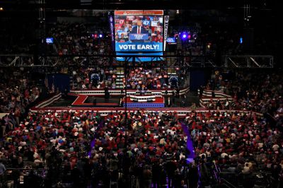 Donald Trump Campaigns For President In Reading, Pennsylvania