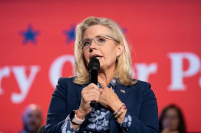 Presidential Nominee Kamala Harris Campaigns With Liz Cheney In Swing States Across The Nation