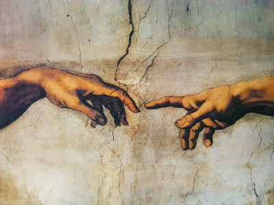 creation of Adam by Michelangelo , Rome Italy March 08 creation