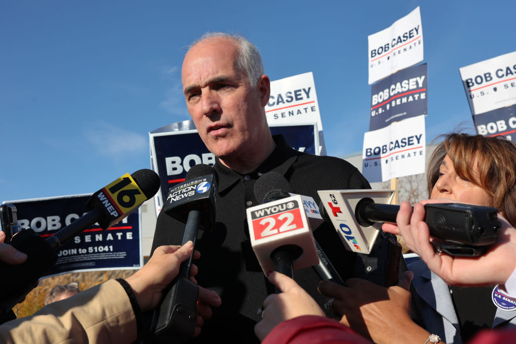 Sen. Bob Casey Votes In 2024 Election