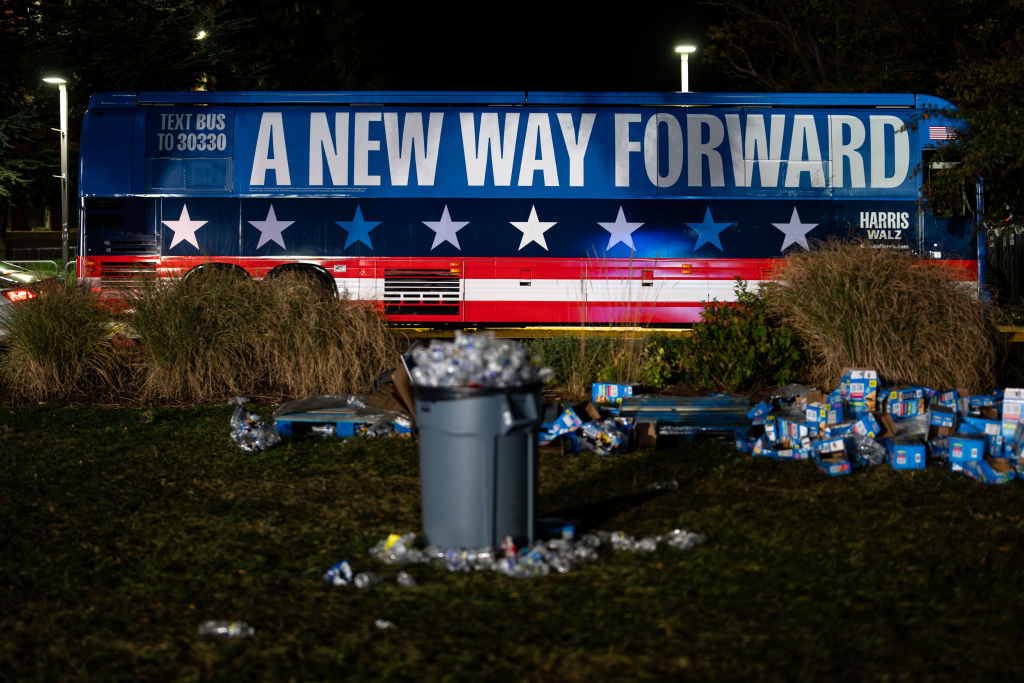 Democratic Presidential Nominee Vice President Kamala Harris Holds Election Night Event At Howard University