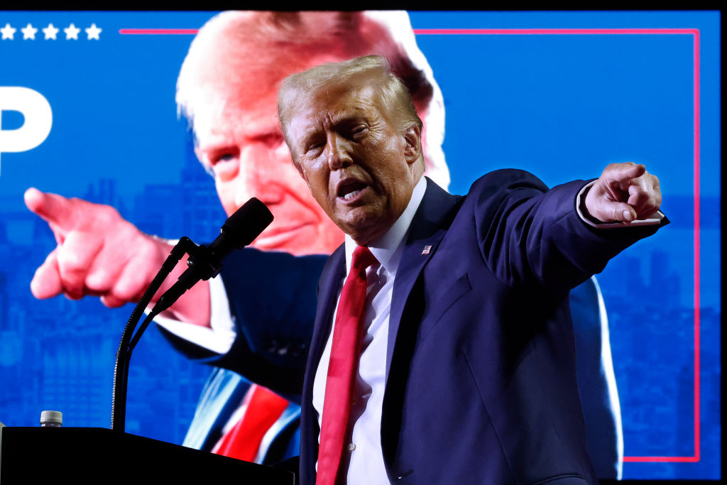 Donald Trump Campaigns In Michigan Day Before Election