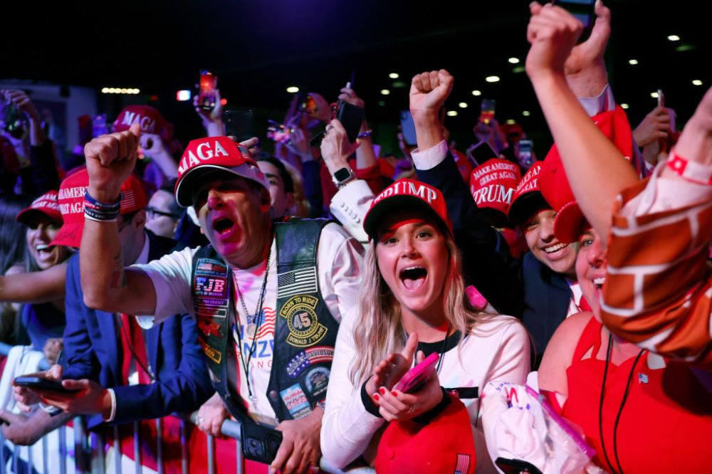 Republican Presidential Nominee Donald Trump Holds Election Night Event In West Palm Beach