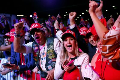 Republican Presidential Nominee Donald Trump Holds Election Night Event In West Palm Beach