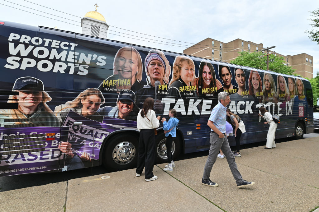 The “Take Back Title IX” tour bus began their Summer tour to