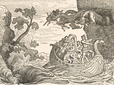 Print of The Ship of Ulysses