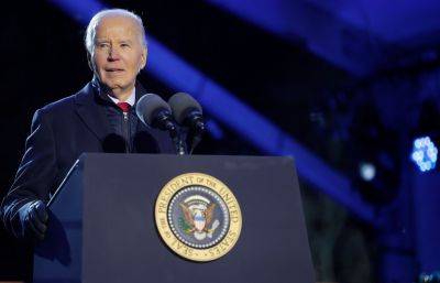 U.S. National Christmas Tree Lighting Held Outside The White House