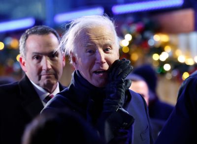 U.S. National Christmas Tree Lighting Held Outside The White House