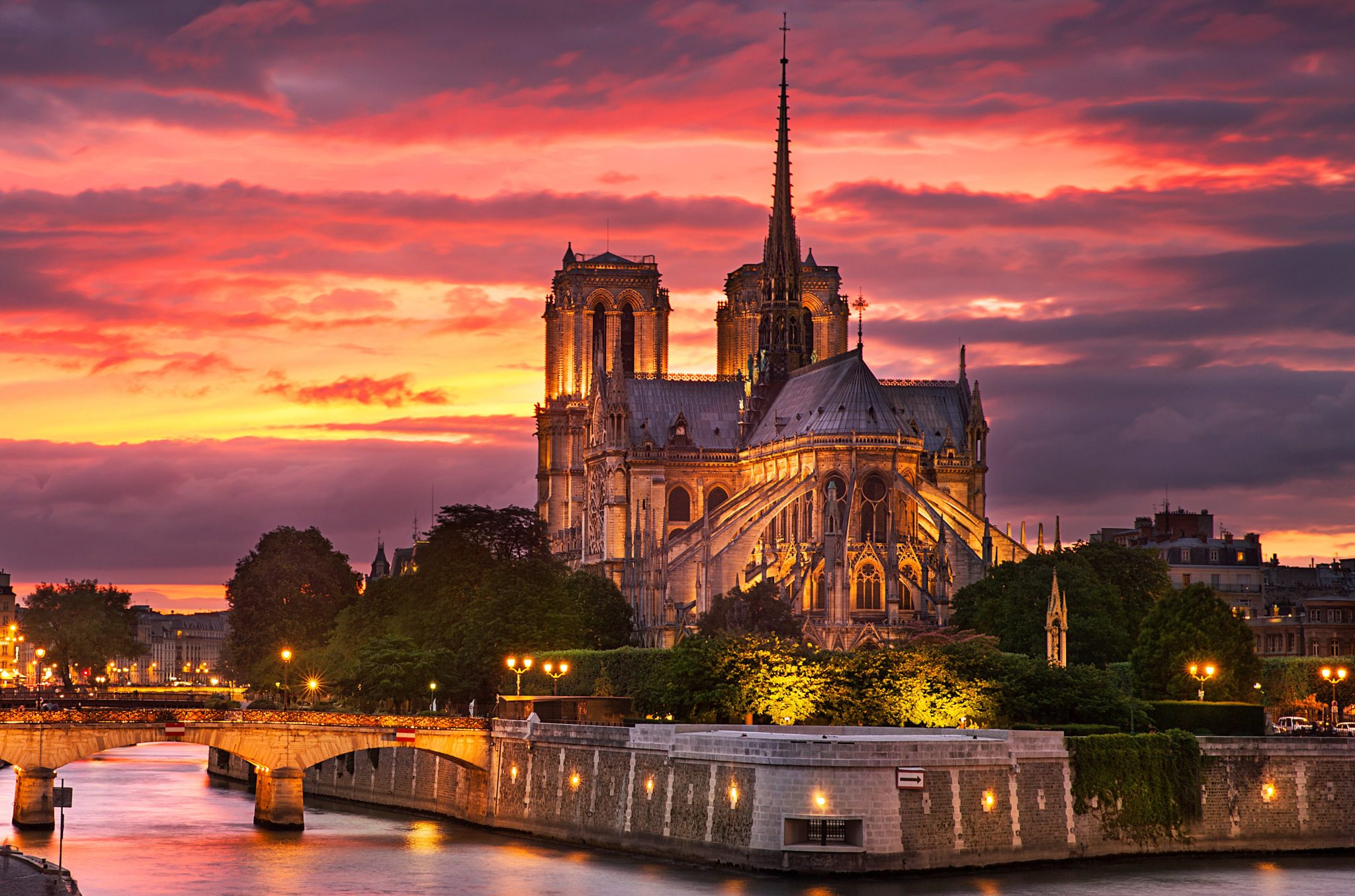 Notre Dame Cathedral in Paris, France. (Photo by Ilhan Eroglu via Getty Images.)