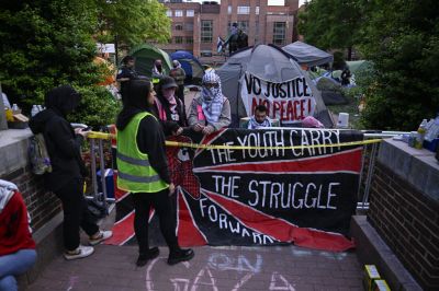 Students at George Washington University continue to pro-Palestine demonstration