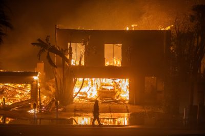Powerful Winds Fuel Multiple Fires Across Los Angeles Area