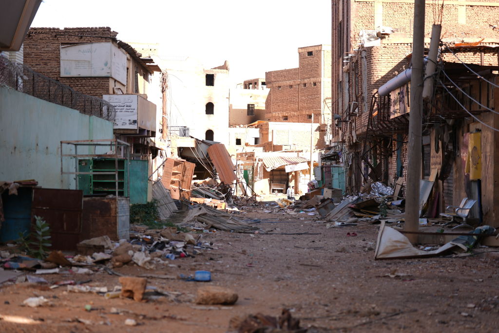 A view of damage and destruction in Sudan's capital Khartoum on December 26, 2024. (Photo by Osman Bakir/Anadolu/Getty Images)