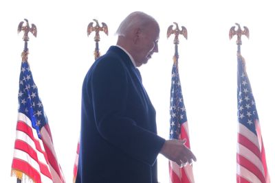 Joe Biden Delivers His First Speech As A Former President In Joint Base Andrews Sendoff Ceremony