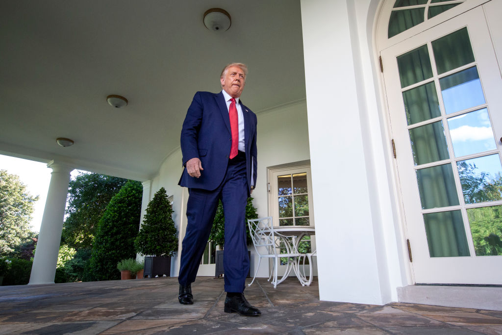 President Trump Holds A Press Conference At The White House