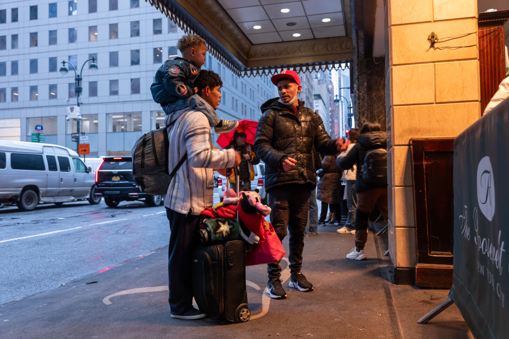 Migrants In NYC Continue To Navigate Crisis As Many Temporary Shelter Applications Need Renewing And Brooklyn Shelter Evacuated Due To Storm