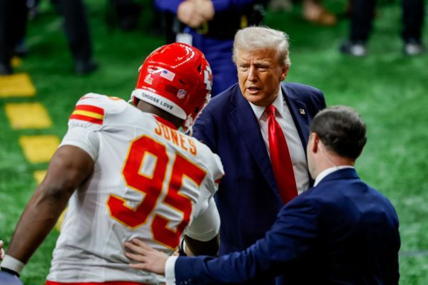 Featured image for post: No, Trump Did Not Blame the Chiefs’ Super Bowl Loss on DEI or Taylor Swift