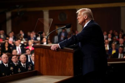 Donald Trump Delivers Joint Address To Congress