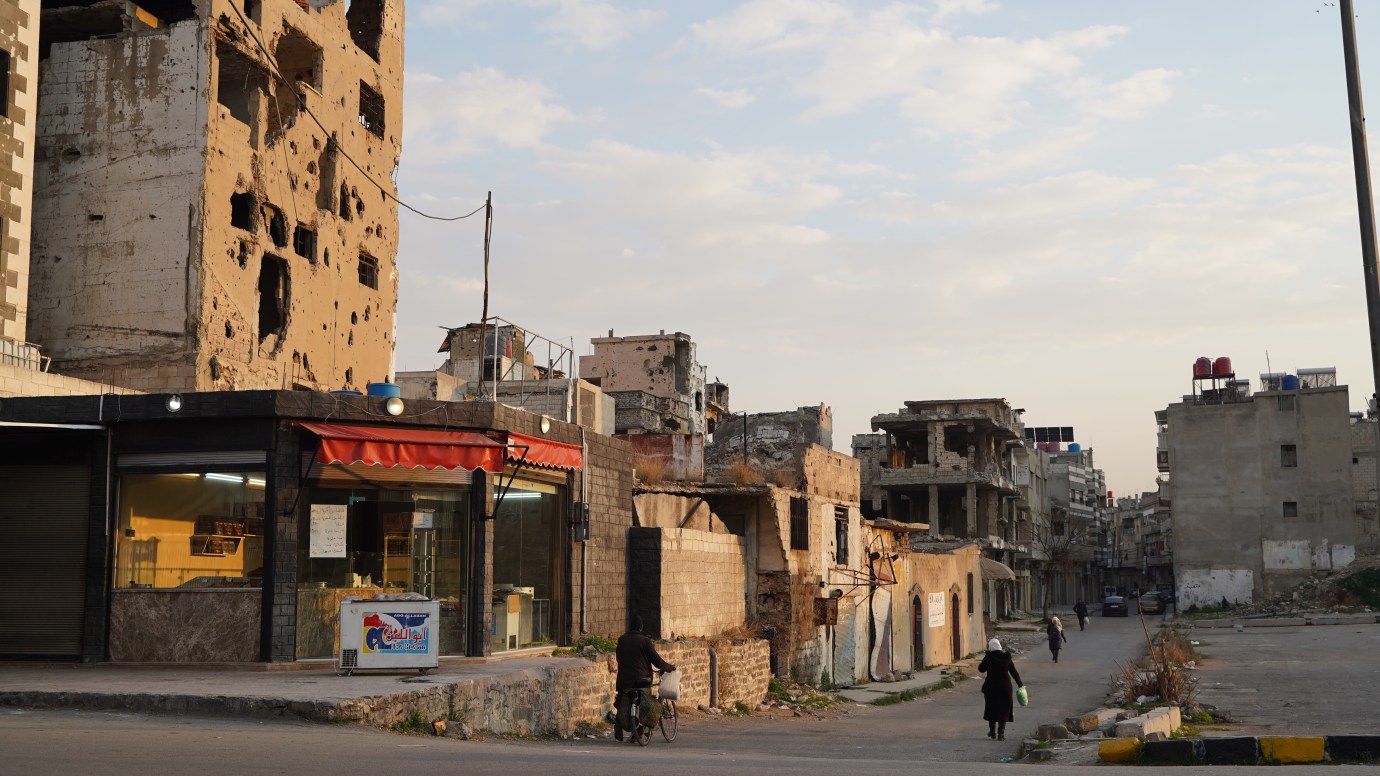 In Homs, most neighborhoods have been damaged or destroyed. (Dispatch photo by Iryna Matviyishyn)