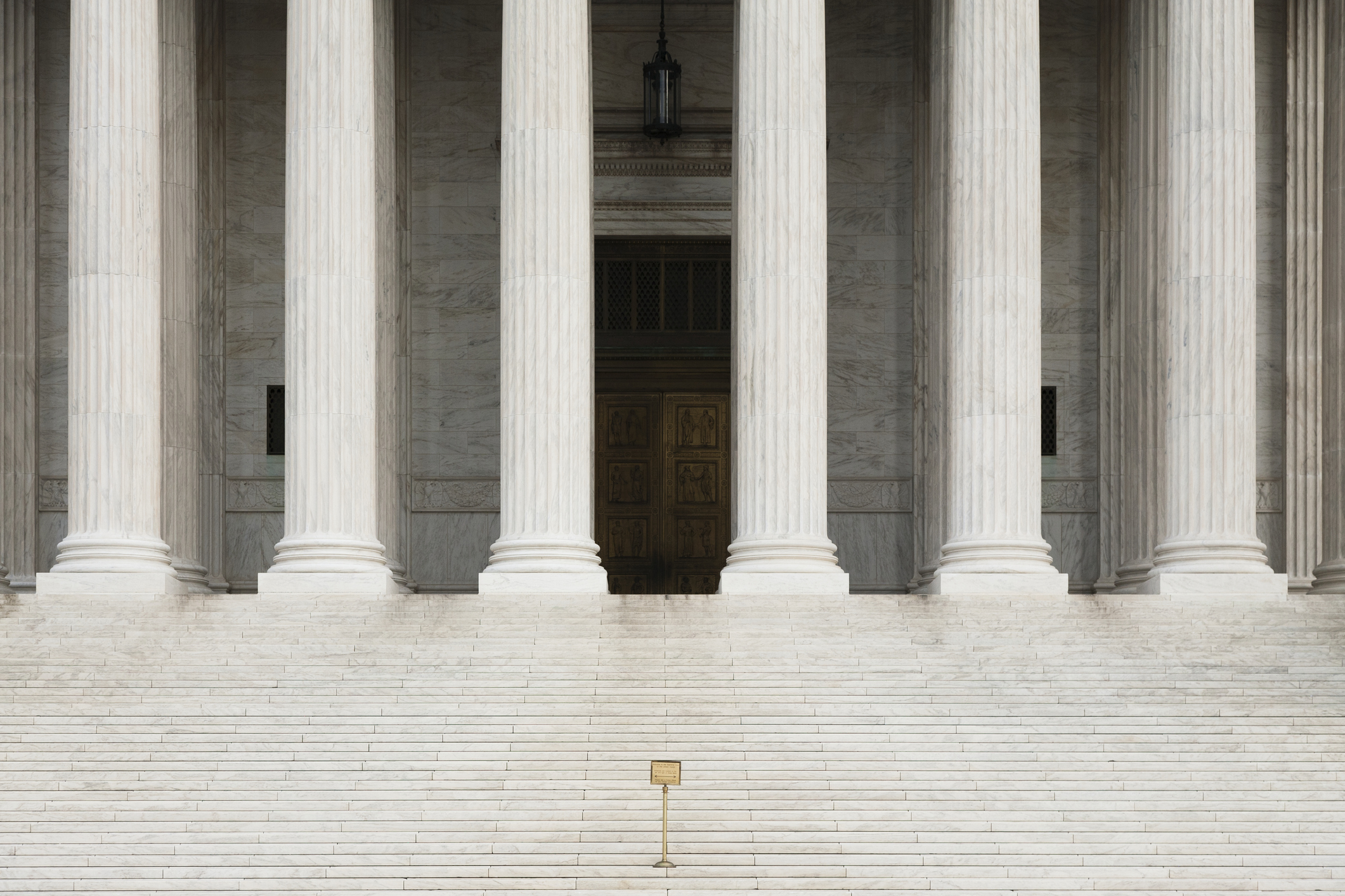 Front View of the Supreme Court.