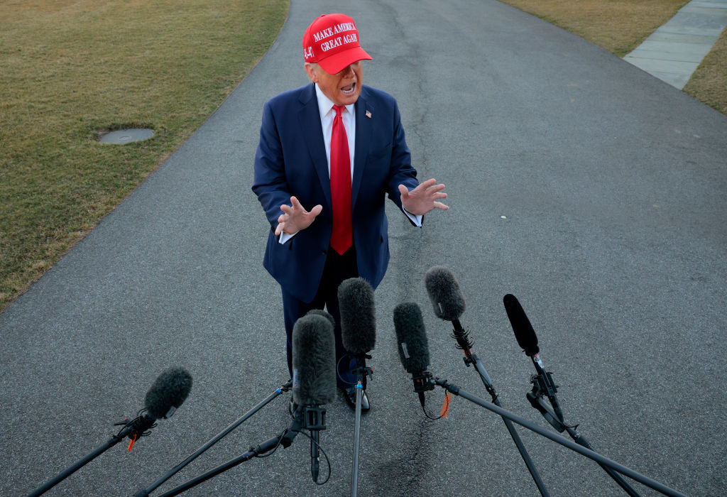 President Trump Departs White House For Florida