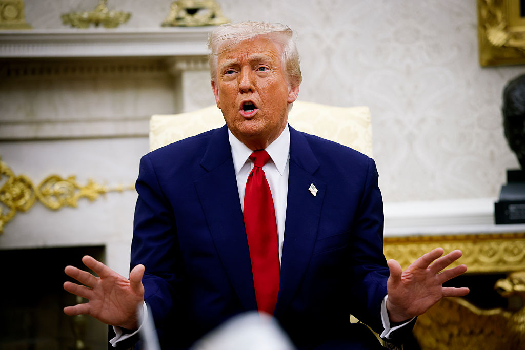 President Trump Meets With Visiting Israeli PM Netanyahu At The White House