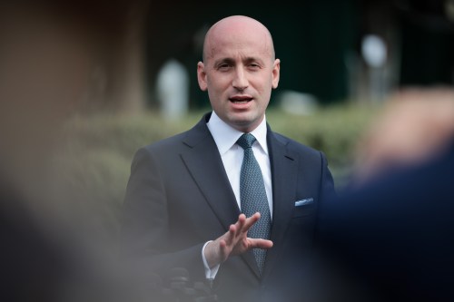 White House Homeland Security Advisor And Deputy Chief Of Staff Stephen Miller Speaks To The Media At The White House