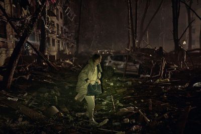 Missile Strikes Residential Building in Kyiv