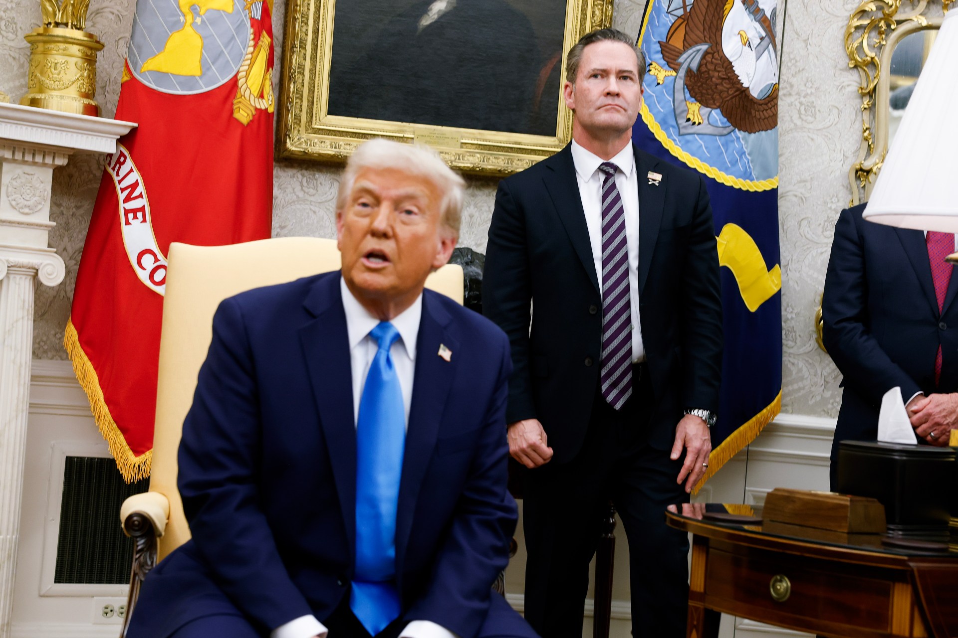 President Trump Meets With Visiting Israeli PM Netanyahu At The White House