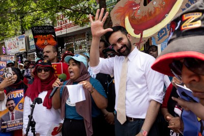 Zohran Mamdani campaigns for New York City mayor