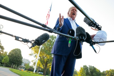 President Trump Departs Washington For NATO Summit