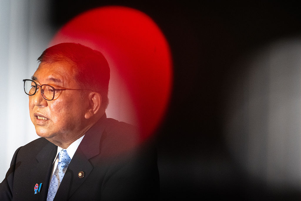 Japanese Prime Minister Shigeru Ishiba attends a press conference at the headquarters of the Liberal Democratic Party (LDP) in Tokyo, Japan on July 21, 2025. (Photo by Philip Fong / Pool / AFP/Anadolu via Getty Images)