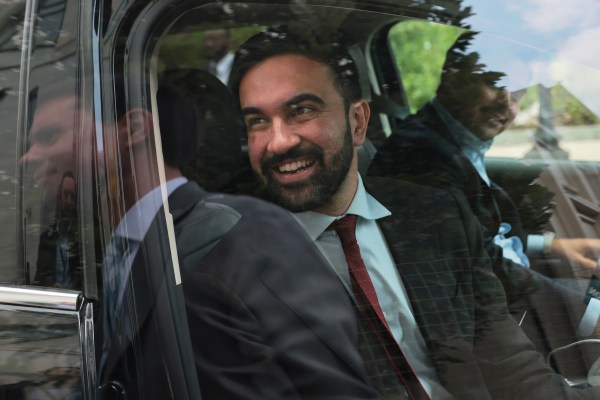 New York City mayoral candidate Zohran Mamdani leaves the Dirksen Senate Office Building after meeting with Vermont Sen. Bernie Sanders on July 16, 2025, in Washington, D.C. (Photo by Michael M. Santiago/Getty Images)