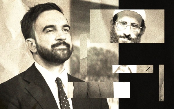 Zohran Mamdani and Anwar al-Awlaki (Illustration by Noah Hickey/Photos via Getty Images)